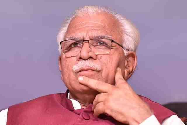 Haryana Chief Minister Manohar Lal Khattar (Sanjeev Verma/Hindustan Times via Getty Images)