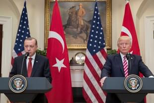 US President Donald Trump with Turkish President Recep Erdogan. (Michael Reynolds-Pool/Getty Images)