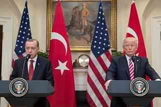 US President Donald Trump with Turkish President Recep Erdogan. (Michael Reynolds-Pool/Getty Images)