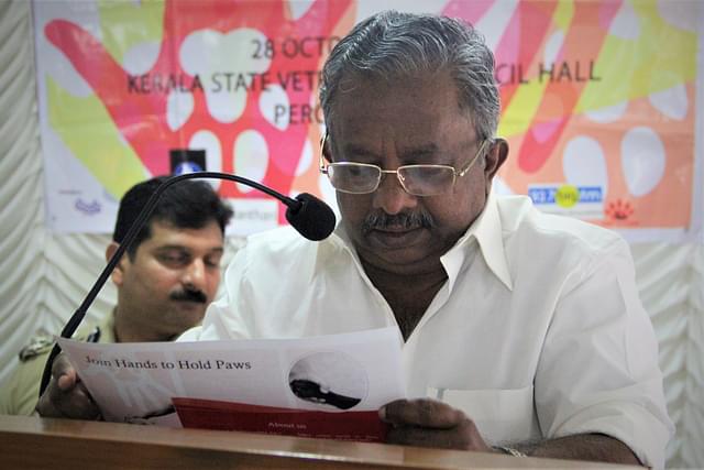Kerala’s forest and wildlife protection minister K Raju (Wikimedia Commons)