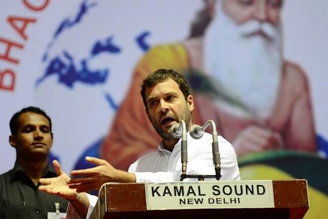 Congress vice-president Rahul Gandhi speaking at an event in New Delhi. (GettyImages)