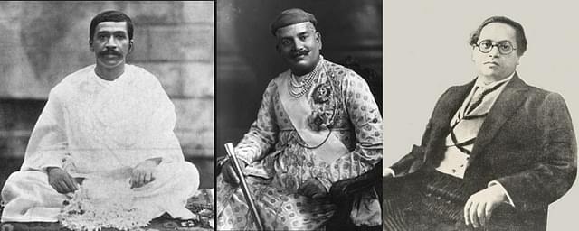 Sri Aurobindo, Maharaja Sayajirao-III and Dr B.R.Ambedkar
