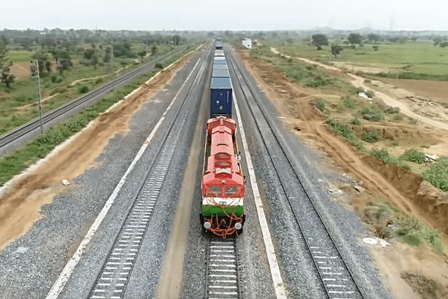 Freight train running on Western Dedicated Freight Corridor (YouTube screenshot)&nbsp;