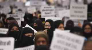 Islamist protest against the triple talaq bill. (Raj K Raj/Hindustan Times)
