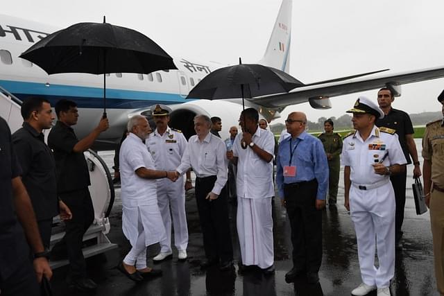 Prime Minister Modi arrives in Kochi (@PIB_India/Twitter)