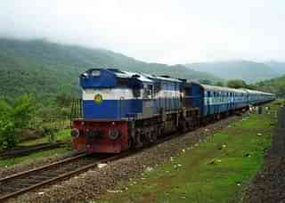 The Mumbai-Thiruvananthapuram Netravati Express is the most prominent train on the Konkan Railway (Apoorva Karlekar/Wikimedia Commons)