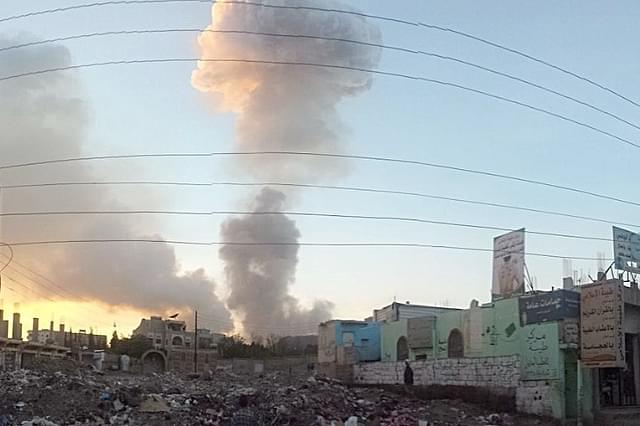 Representative image of airstrike in Yemen (Wikipedia)