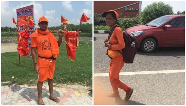 (Left) Pradeep Kumar, (Right) Sunita Kumari, both from Bareilly. (Swarajya)