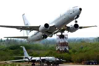 P-8I aircraft of the Indian Navy, manufactured by Boeing. (Indian Navy/Twitter)