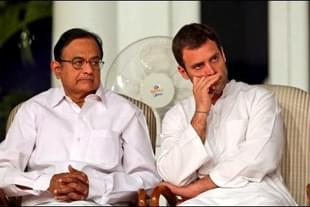 P Chidambaram and Rahul Gandhi. (MANISH SWARUP/AFP/GettyImages)