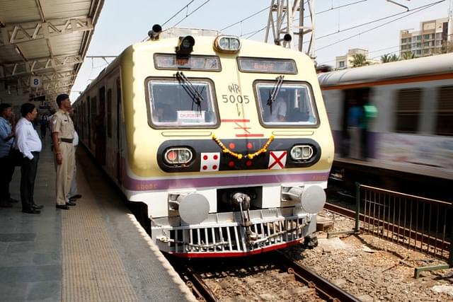 A train on the Mumbai suburban network (Vidya Subramanian/Hindustan Times via Getty Images)