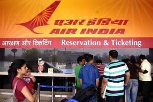 Reservation and ticketing counter of Air India (Kalpak Pathak/Hindustan Times via Getty Images)