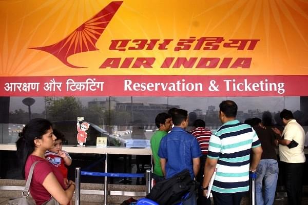  Reservation and ticketing counter of Air India (Kalpak Pathak/Hindustan Times via Getty Images)