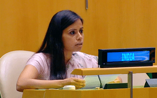 Indian diplomat Eenam Gambhir, part of the permanent mission at UN.