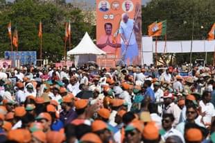 BJP supporters (Arijit Sen/Hindustan Times via Getty Images)