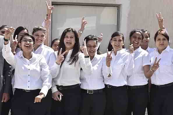 Newly recruited women pilots on the eve of Women’s Day at SpiceJet Training Academy (Photo by Sanjeev Verma/Hindustan Times via Getty Images)