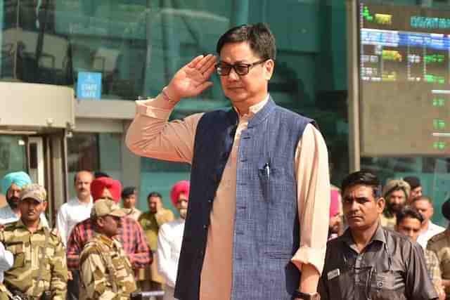 Union Sports Minister Kiren Rijiju (Photo by Sameer Sehgal/Hindustan Times via Getty Images)