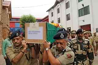 Wreath Laying Ceremony For Slain Policeman In Srinagar (Waseem Andrabi/Hindustan Times via Getty Images)