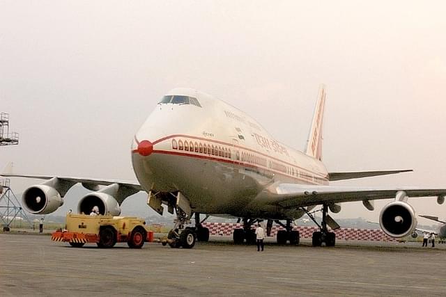An Air India Boeing 747-400 Airbus, a wide-bodied aircraft. (Umesh Goswami/The India Today Group/Getty Images)