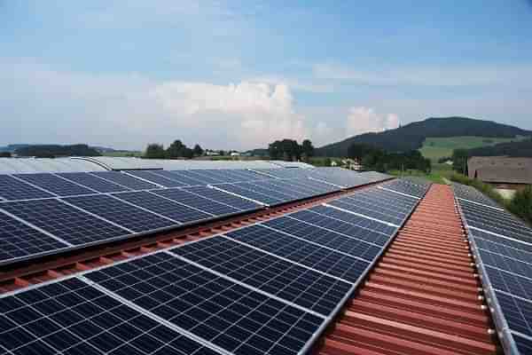 A solar power plant.&nbsp;