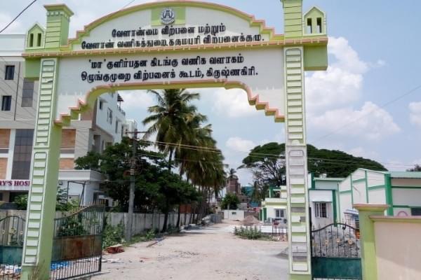 The Krishnagiri regulated market-cum-agri business complex. Little activity greets visitors here. 