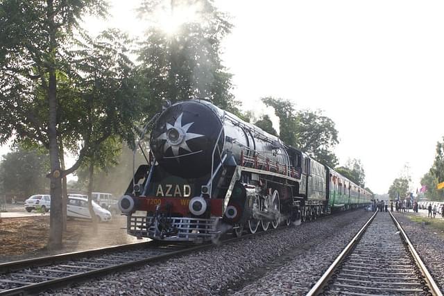 A view of the heritage steam engine train on the occasion of launching ceremony of Swachhta Hi Sewa Abhiyan, on September 15, 2018 in Gurugram. (Photo by Yogendra Kumar/Hindustan Times via Getty Images)