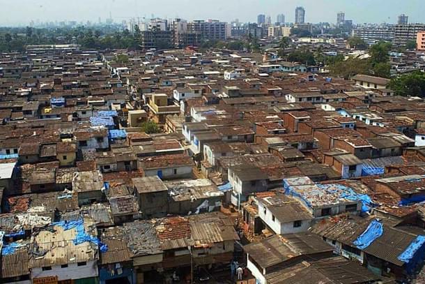 Dharavi Slums. (Photo by Ritesh Uttamchandani/Hindustan Times via Getty Images) 