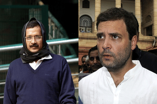 Arvind Kejriwal and Rahul Gandhi 