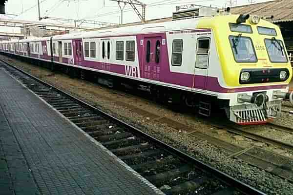 A local train operated by Western Railways in Mumbai. (Picture via Twitter)