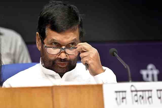 Union Minister for Consumer Affairs, Food and Public Distribution Ram Vilas Paswan. (Raj K Raj/Hindustan Times via Getty Images)