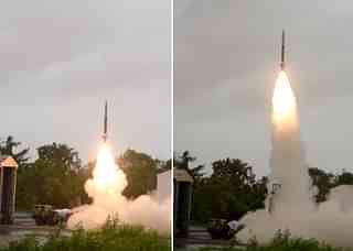 A test launch by DRDO.