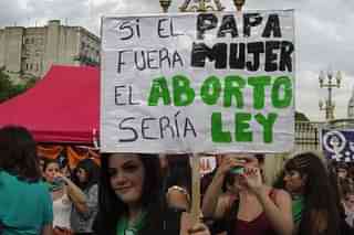 Abortion rights protesters in Argentina (Wikimedia Commons)