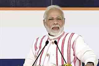 Prime Minister addressing a gathering during the launch event.&nbsp;
