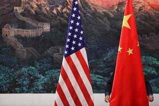 US and Chineese flags. (Feng Li/Getty Images)
