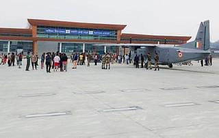  Indian Air Force’s Dornier 228 at Pakyong airport.
