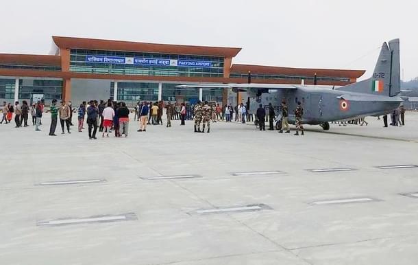 Indian Air Force’s Dornier 228 at Pakyong airport.