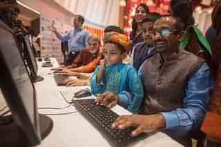  Special muhurat trading session on the occasion of Diwali, at the Bombay Stock Exchange (BSE), on October 19, 2017 in Mumbai (Pratik Chorge/Hindustan Times via Getty Images)