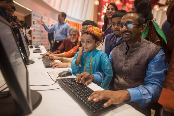 Special muhurat trading session on the occasion of Diwali, at the Bombay Stock Exchange (BSE), on October 19, 2017 in Mumbai (Pratik Chorge/Hindustan Times via Getty Images)