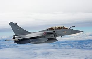 A Rafale fighter jet of the French Air Force. 