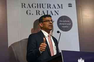 Raghuram Rajan, former governor of the Reserve Bank of India, during the release of his book <i>I Do What I Do</i> in Mumbai. (Satyabrata Tripathy/Hindustan Times via Getty Images)