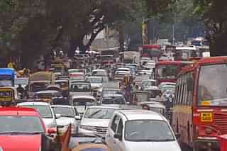 Traffic in Pune (Pratham Gokhale/Hindustan Times via Getty Images)