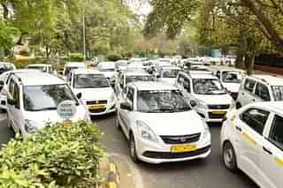 Cabs in Delhi (Sanchit Khanna/Hindustan Times via Getty Images)