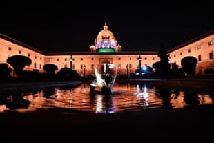 North and South Block buildings at Raisina Hills  (Photo by Mohd Zakir/Hindustan Times via Getty Images)