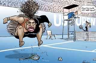 The controversial cartoon of Serena Williams (@Knightcartoons/Twitter)
