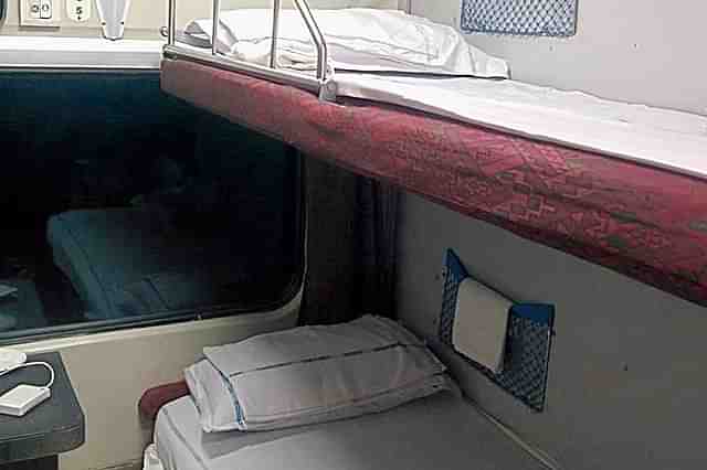 An AC coach in an Indian Train - representative image (piv via Facebook)