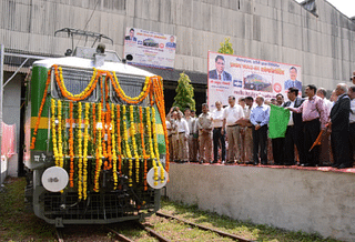 The locomotive flagged off by BHEL (Facebook)