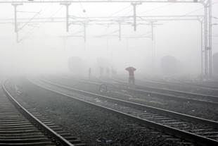 Railway lines in Indore (Photo by Shankar Mourya/Hindustan Times via Getty Images)