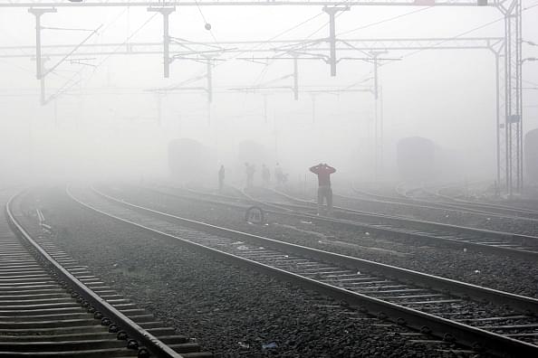 Railway lines in Indore (Photo by Shankar Mourya/Hindustan Times via Getty Images)