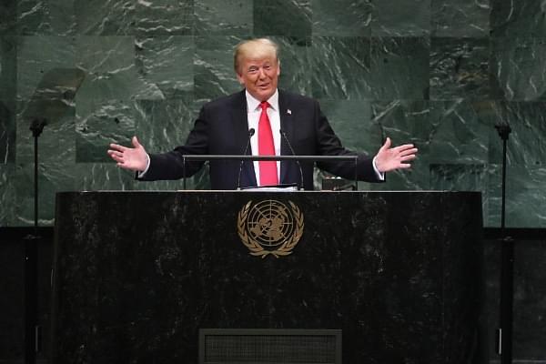 U.S. President Donald Trump at United Nations General Assembly. (John Moore/Getty Images)