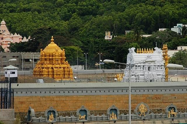 The Tirupati Temple in Andhra Pradesh, India. (Hk Rajashekar/The India Today Group/Getty Images)